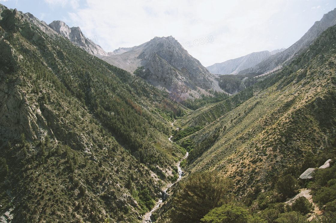 峡谷山脉图片