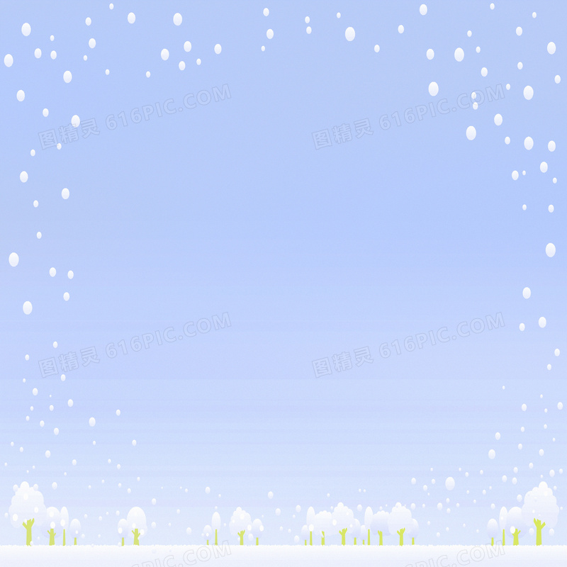冬季梦幻飘雪背景图片