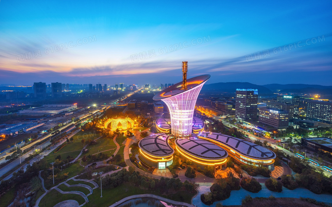 武汉城市夜景图片