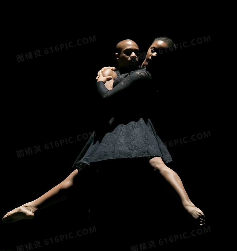 男女双人舞现代舞图片
