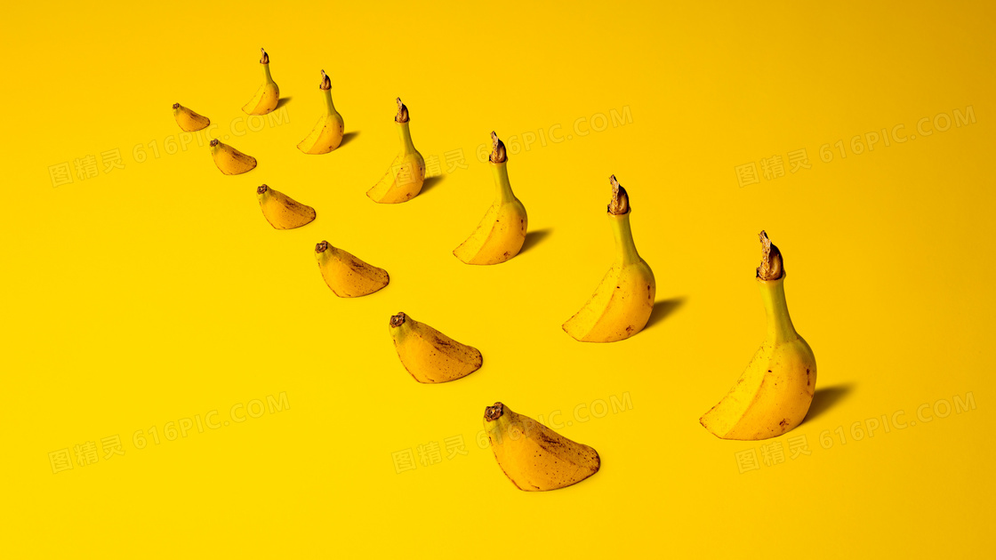 创意香蕉ppt背景图片