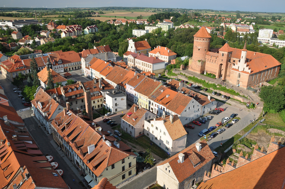 波兰城镇建筑景观图片