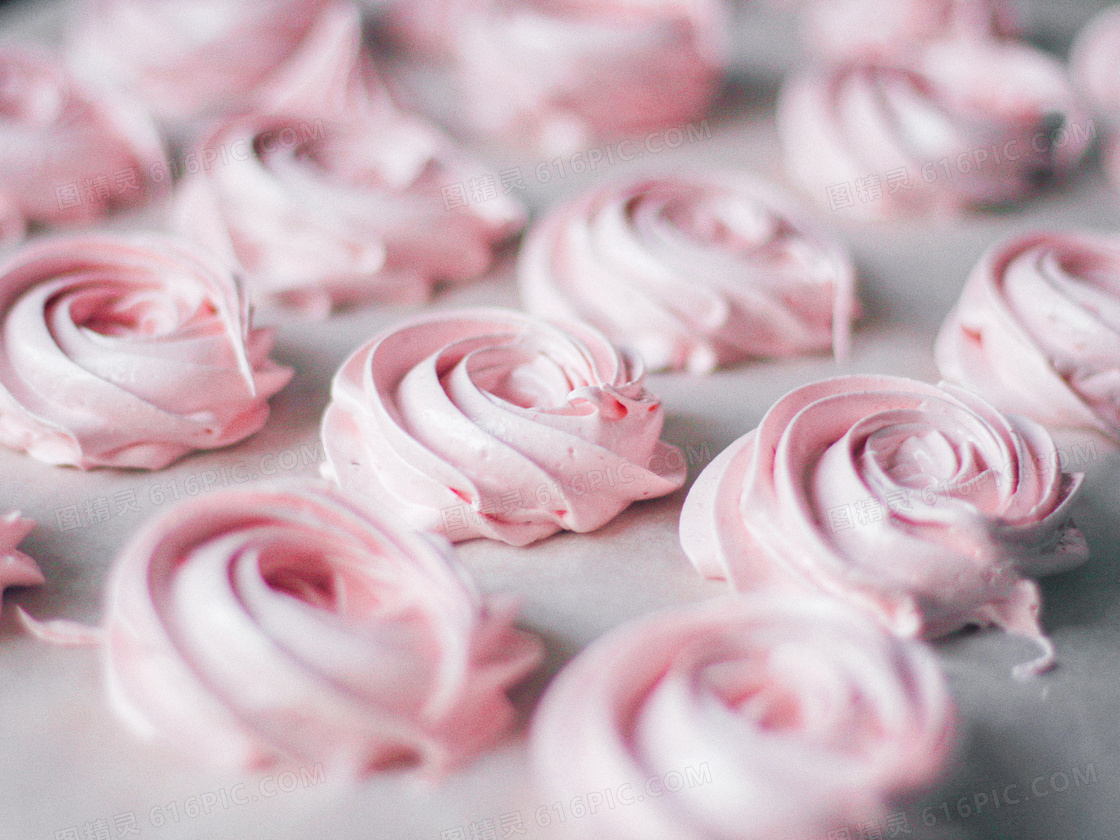 漂亮的玫瑰花奶油蛋糕图片素材-编号26417910-图行天下