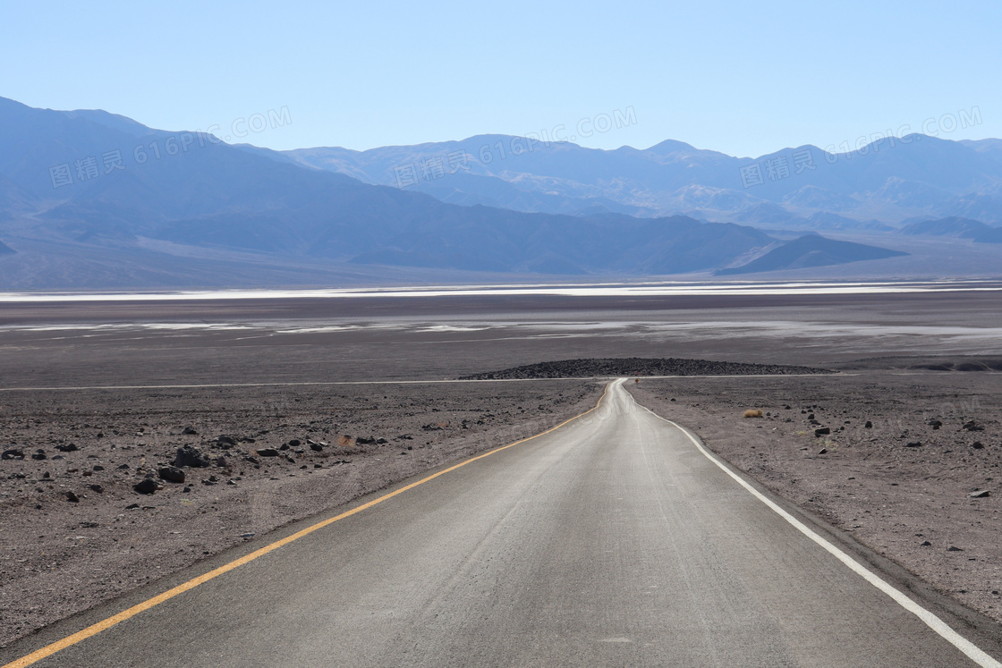 沙漠公路景观图片