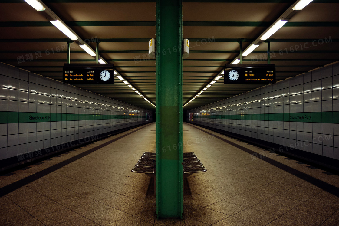 地下列车车站站台图片