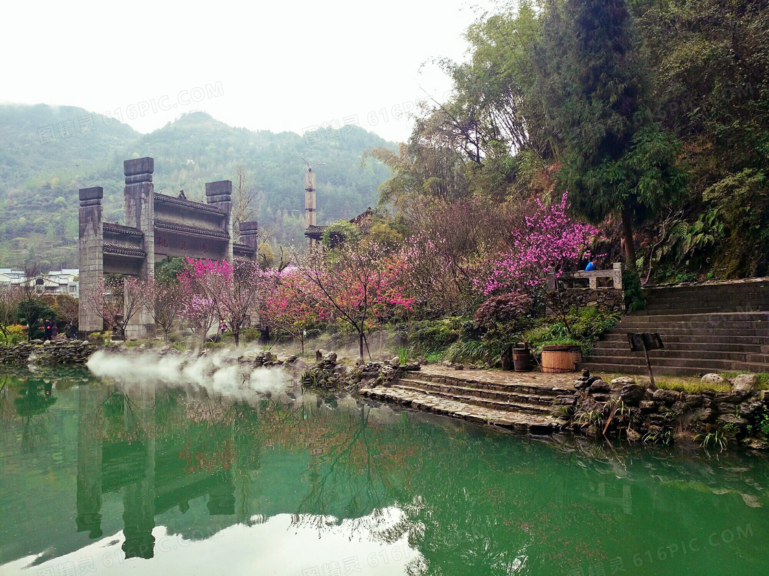 酉阳桃花源美丽景观摄影图片