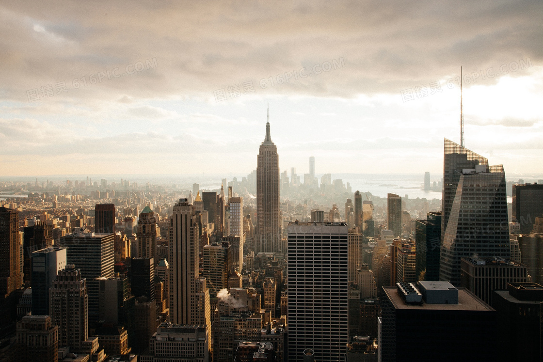 高楼林立的纽约城市建筑物高清图片