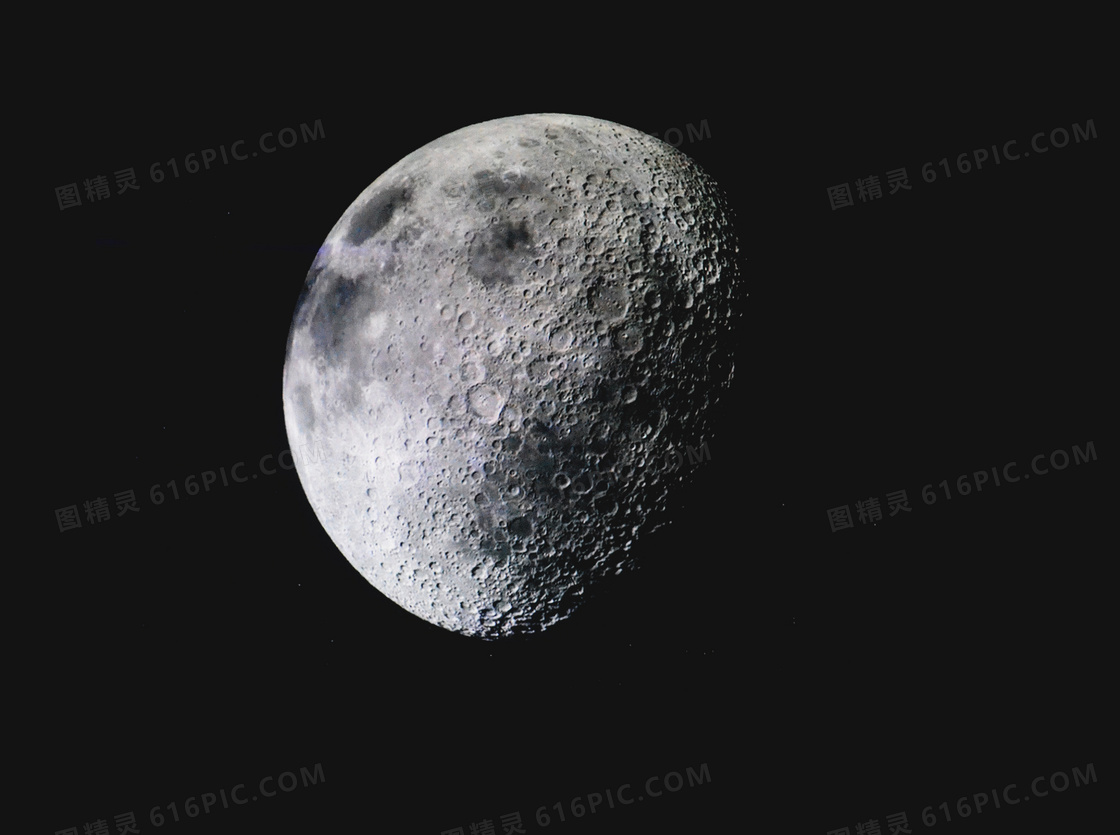 坑坑洼洼月球表面主题摄影高清图片