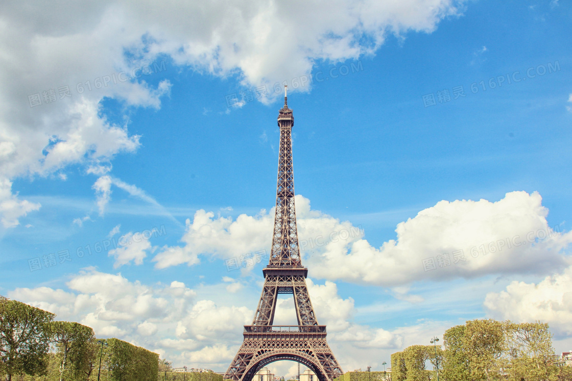 巴黎的埃菲尔铁塔风光摄影高清图片