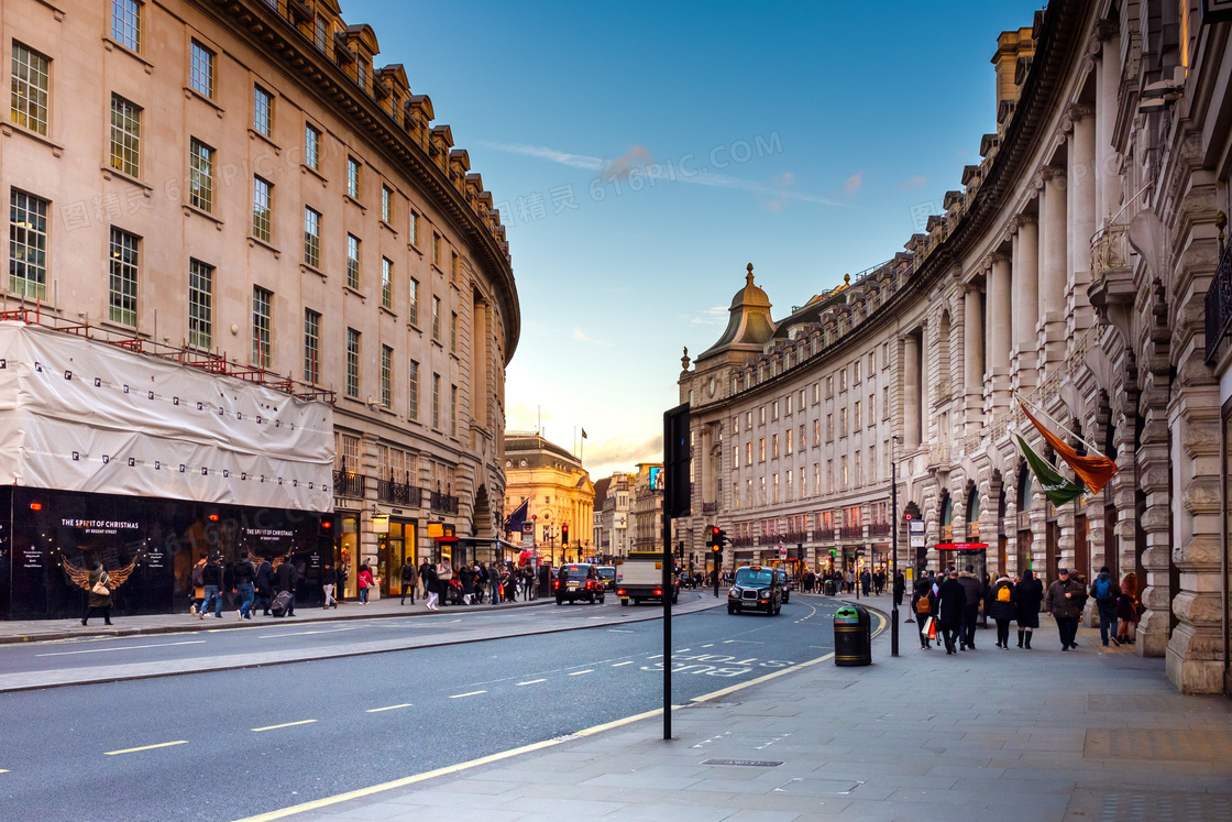 英国伦敦街头城市风光摄影高清图片