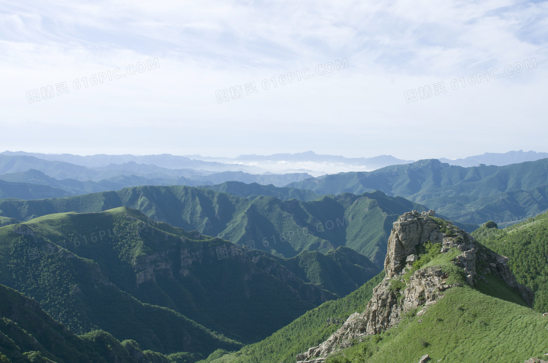 蔚县美丽的山峰美景摄影图片