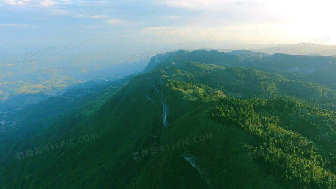 摩围山美丽山顶摄影图片