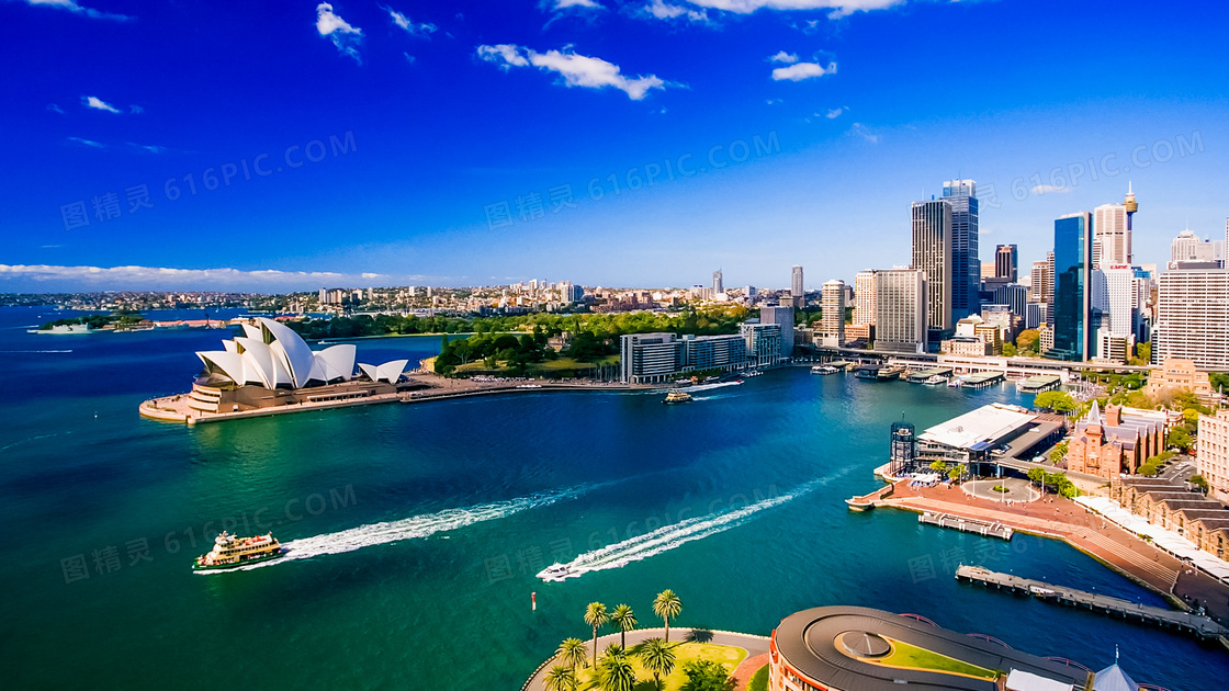 澳大利亚城市美丽海岸摄影图片