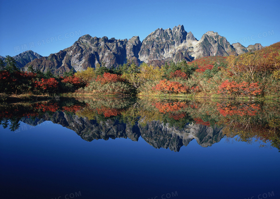 美丽的山川湖泊摄影图片