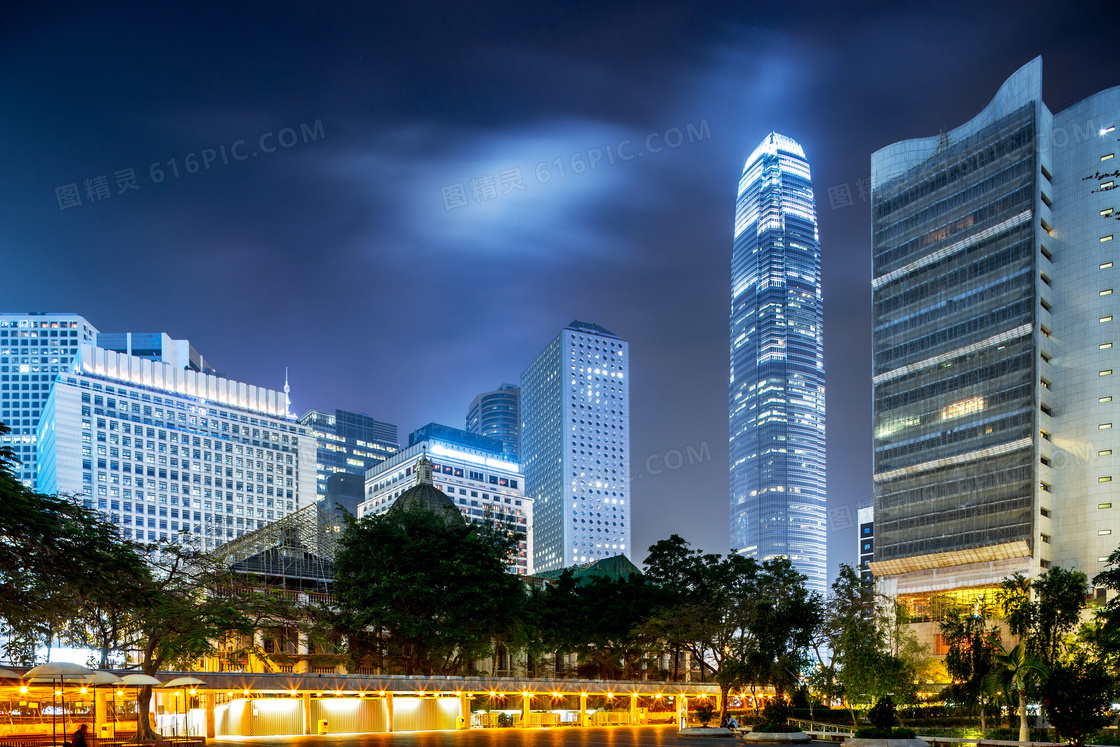 香港中环国际金融中心摄影高清图片