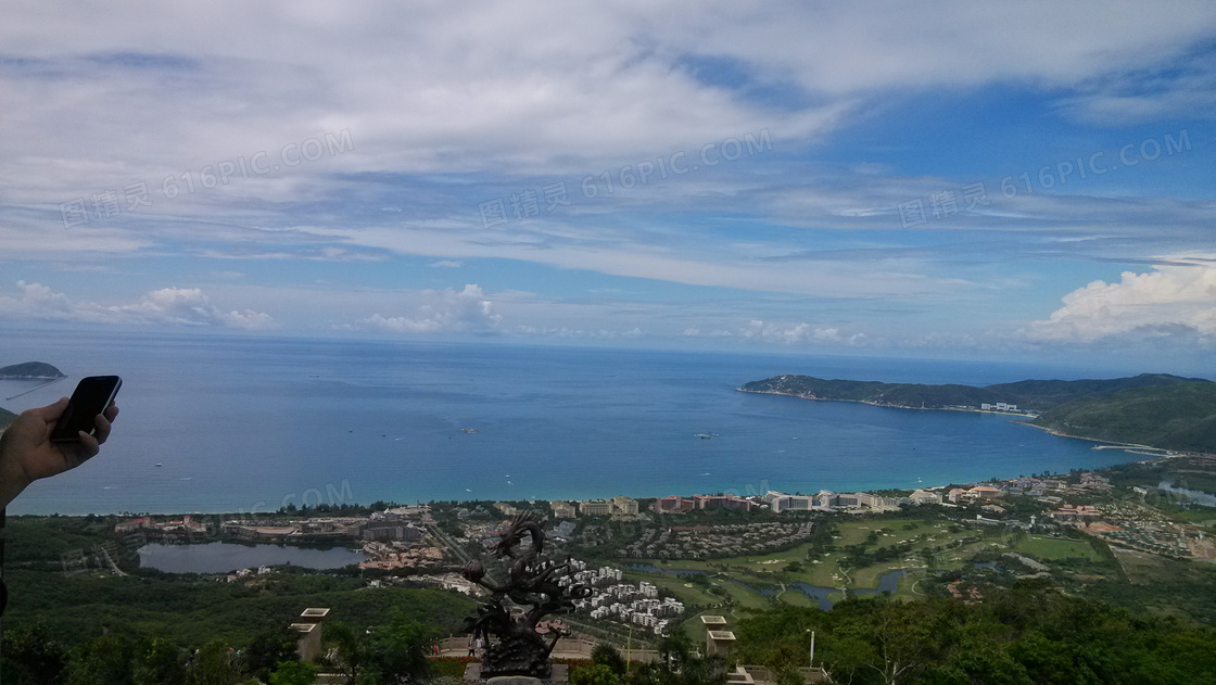 三亚亚龙湾海景图摄影图片