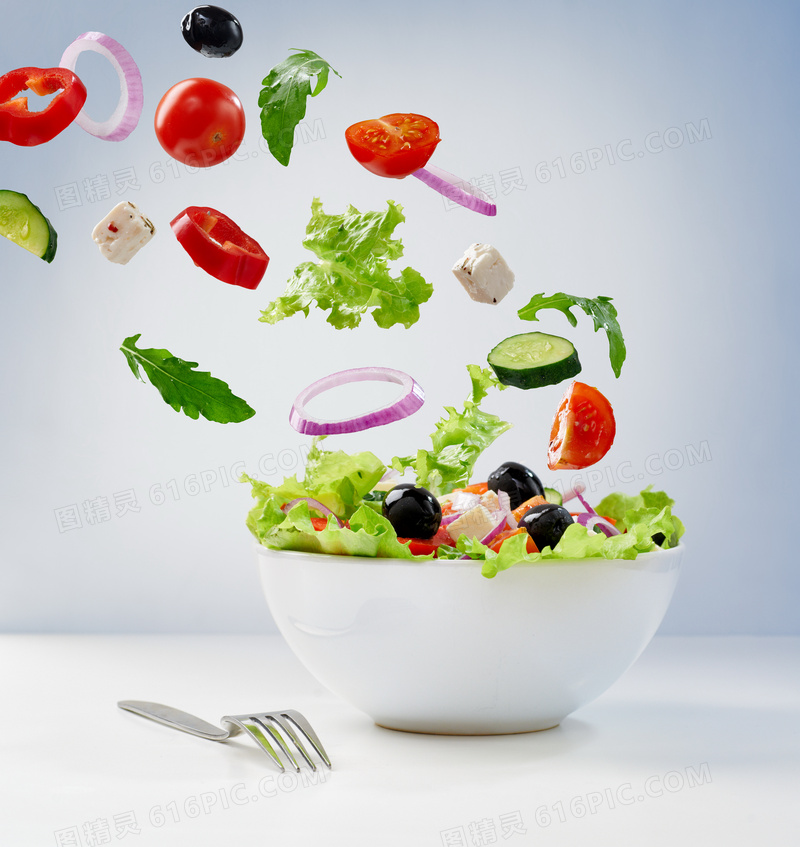 碗里的蔬菜食材等创意摄影高清图片
