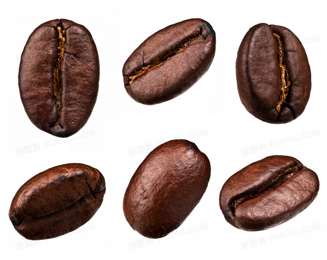 咖啡豆多角度近景特写摄影高清图片