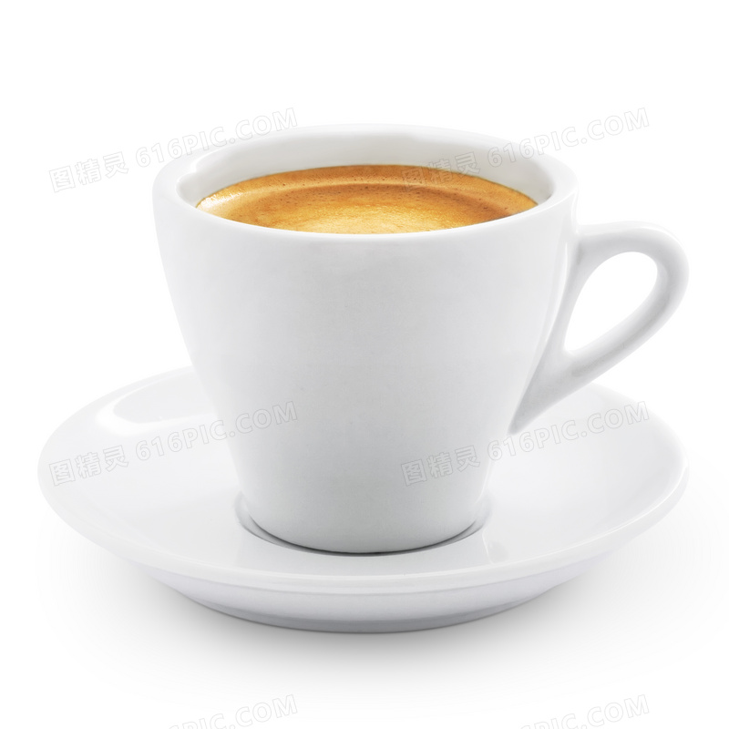 倒满咖啡的咖啡杯子摄影高清图片