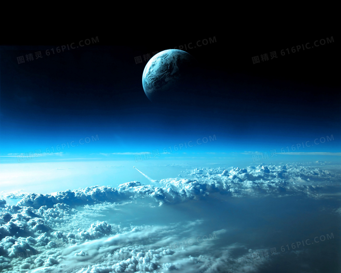 地球与宇宙空间航拍摄影高清图片