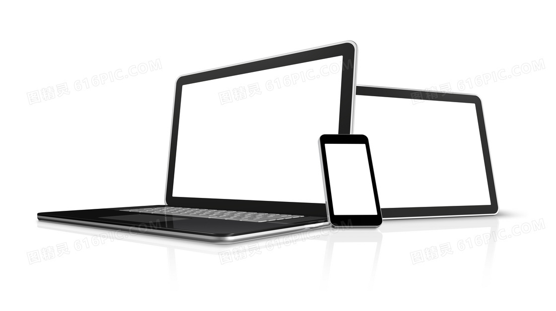 空白显示的手机与平板电脑高清图片