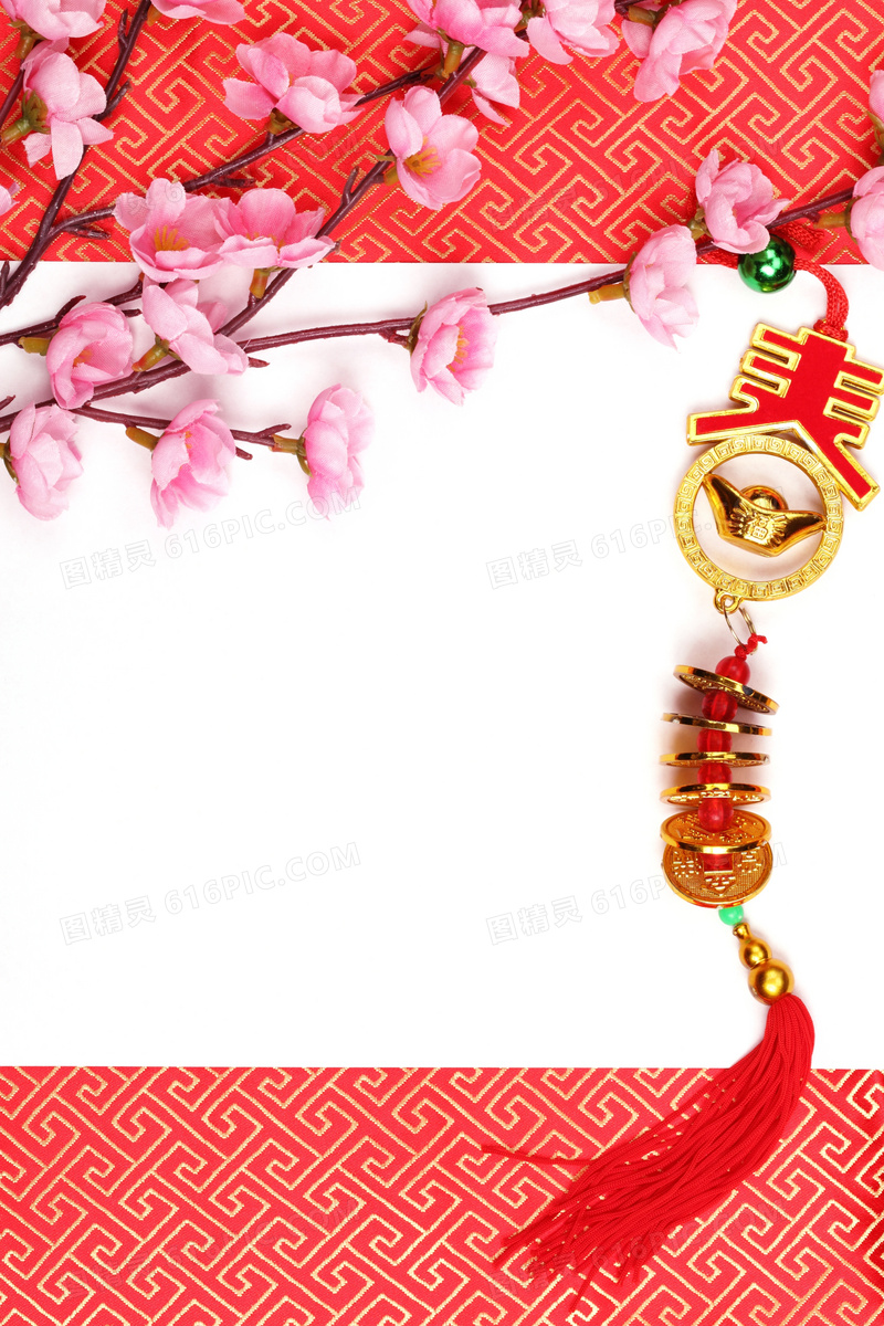 古典传统底纹春节主题高清图片