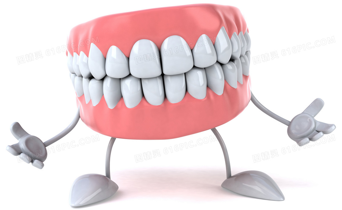 牙齿牙龈卡通形象高清图片