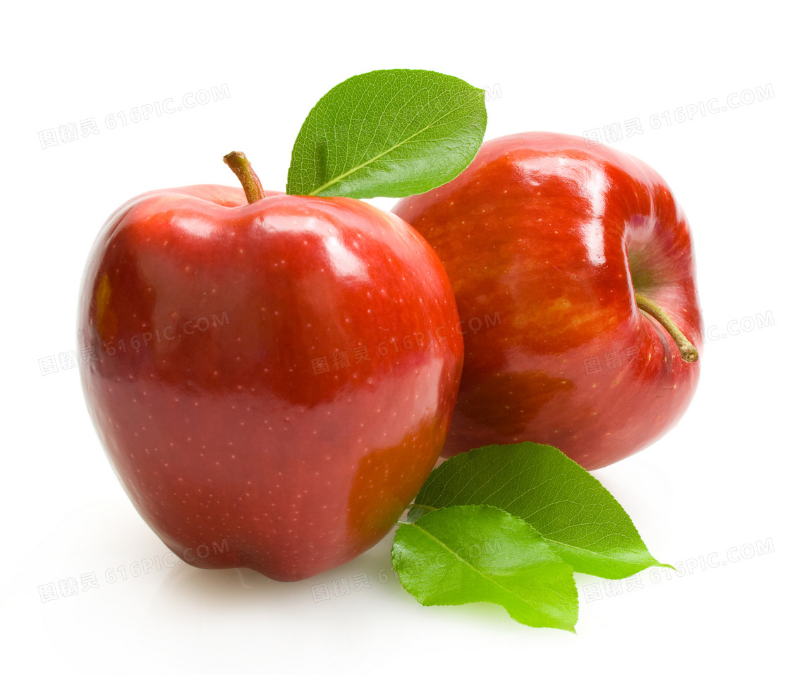 又大又圆又亮的红苹果摄影高清图片