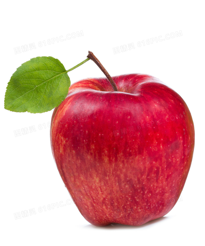 香甜可口的红苹果特写摄影高清图片