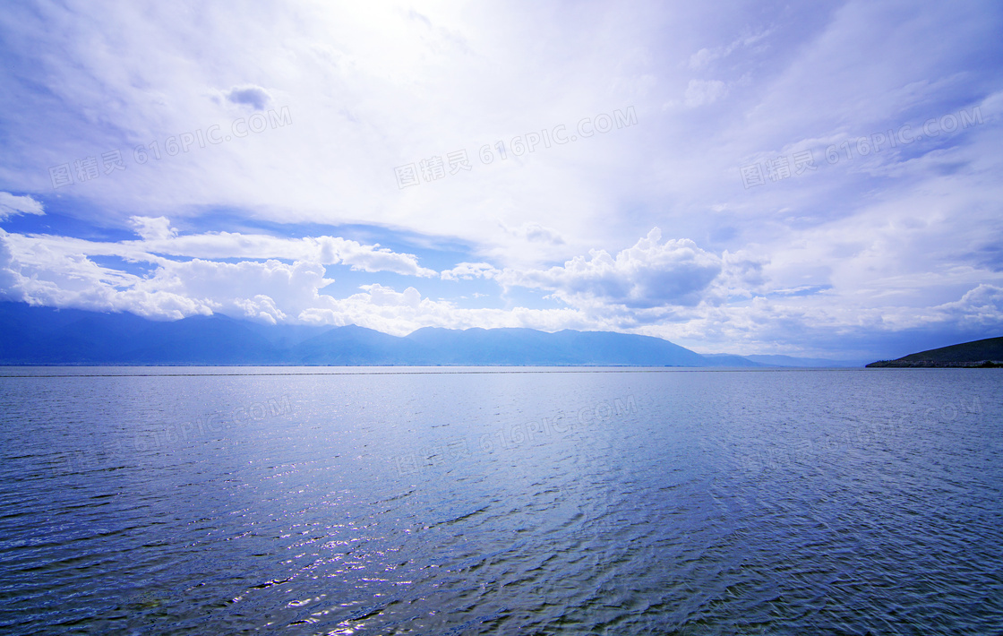 大理洱海湖泊美景摄影图片