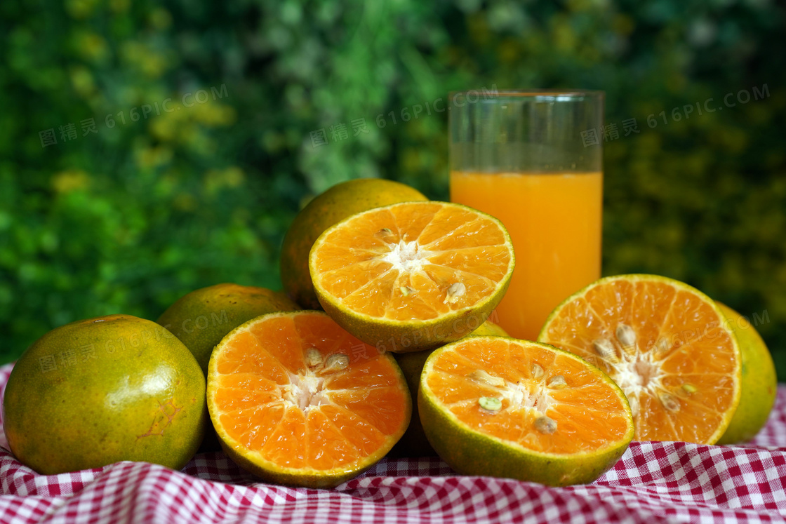 橙子汁饮料图片