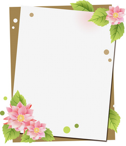 鲜花边框背景图片