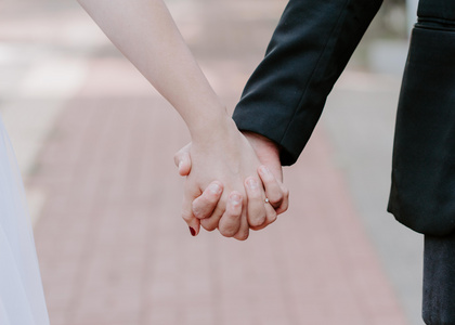 十指相扣真实图片