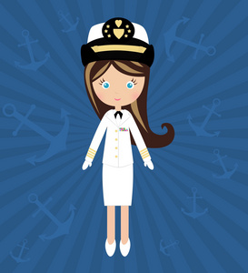 女海军卡通图片