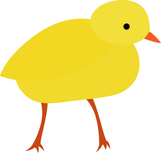 黄色卡通小鸡图片