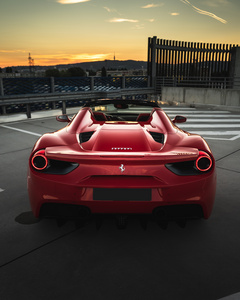 红色车身的敞篷法拉利跑车高清jpg图片免费下载_编号139h4rp61_图精灵