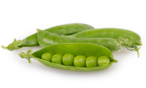 从豆荚里剥出来的豌豆摄影高清图片