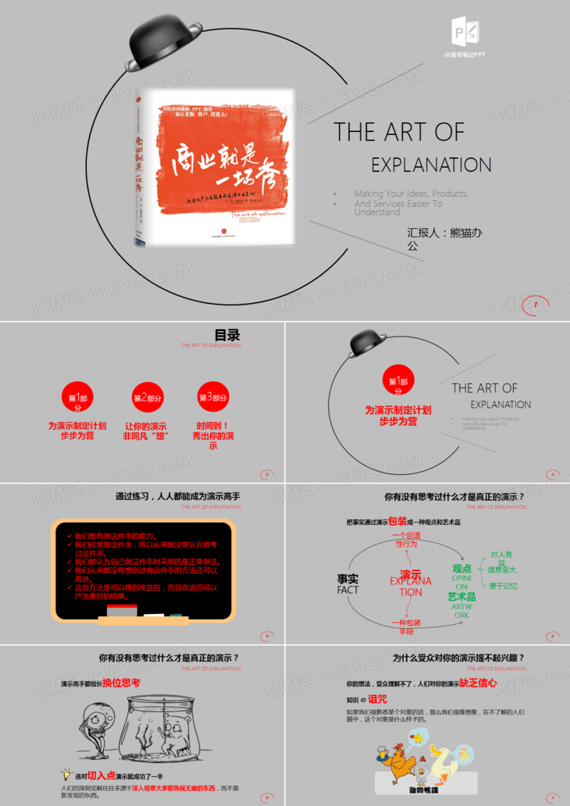 商业就是一场秀读书笔记PPT作品
