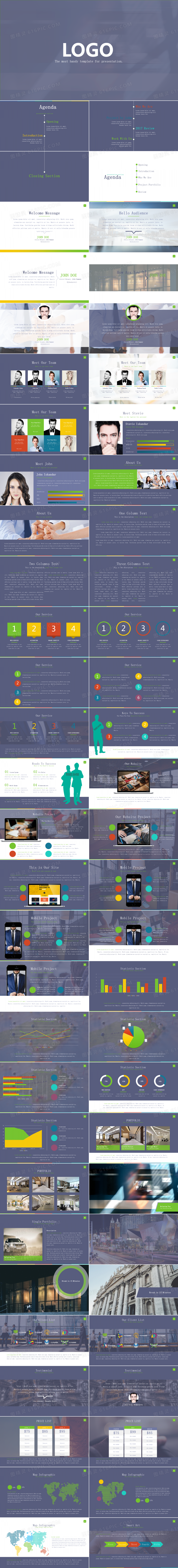 简约风商务公司介绍英文PPT模板免费下载_编号8vg3cwonz_图精灵
