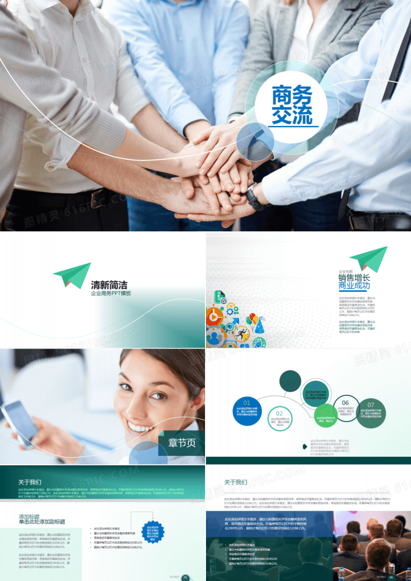 公司团队产品介绍产品营销商业计划PPT模板