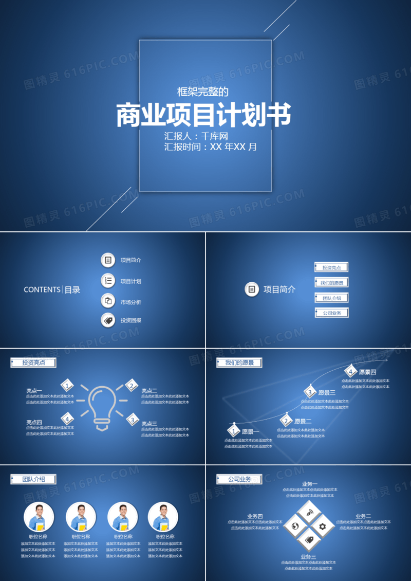 框架完整的商业项目计划书