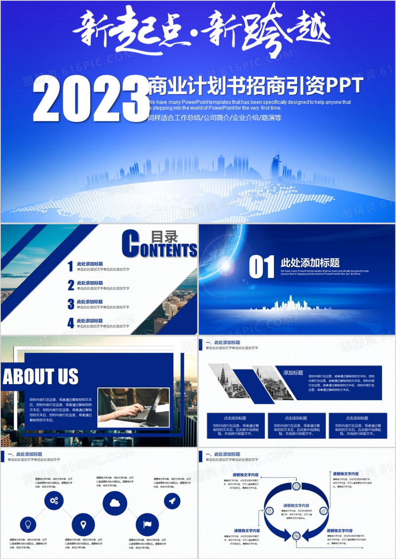 2023商业计划书招商引资PPT模板