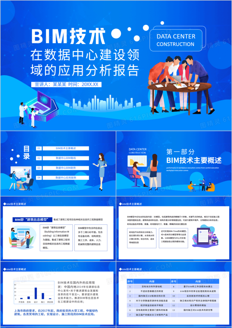 BIM技术在数据中心建设领域的应用分析报告动态PPT