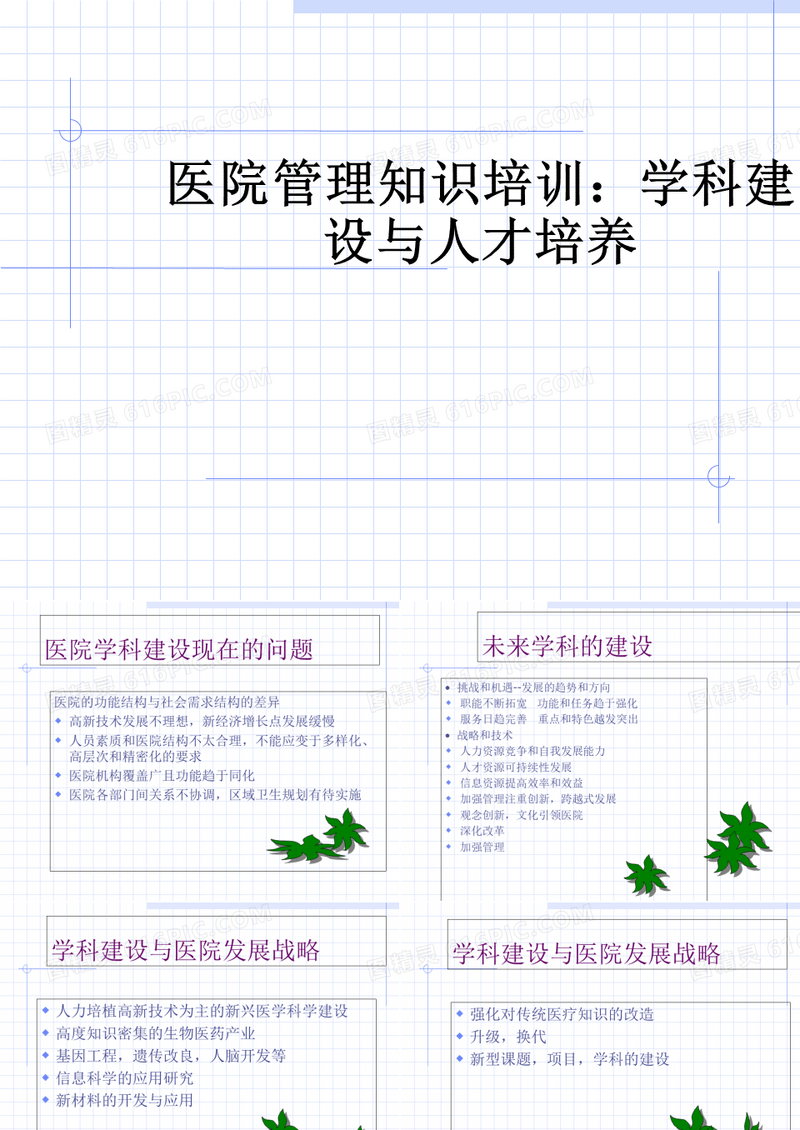 医院管理知识培训：学科建设与人才培养ppt课件