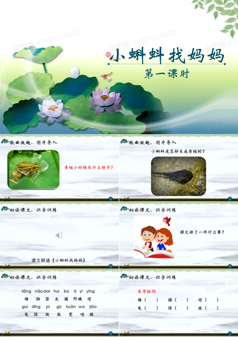 《小蝌蚪找妈妈》课件