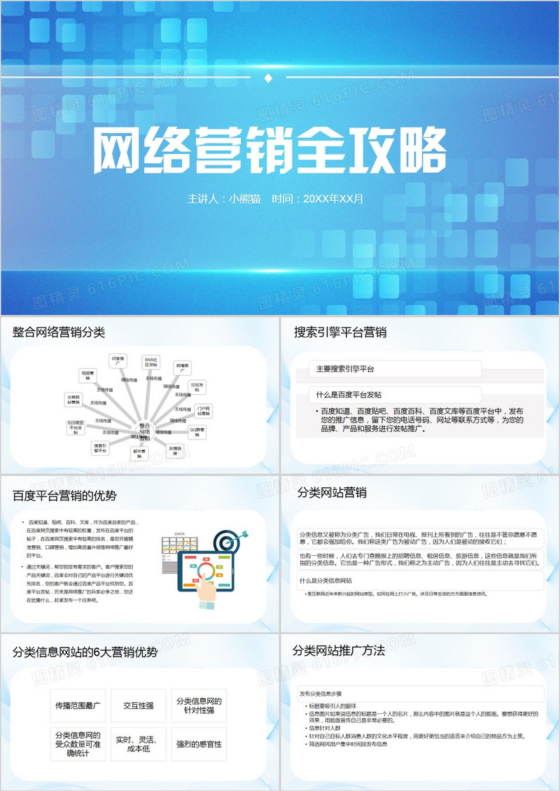 营销策划网络营销方案PPT模板