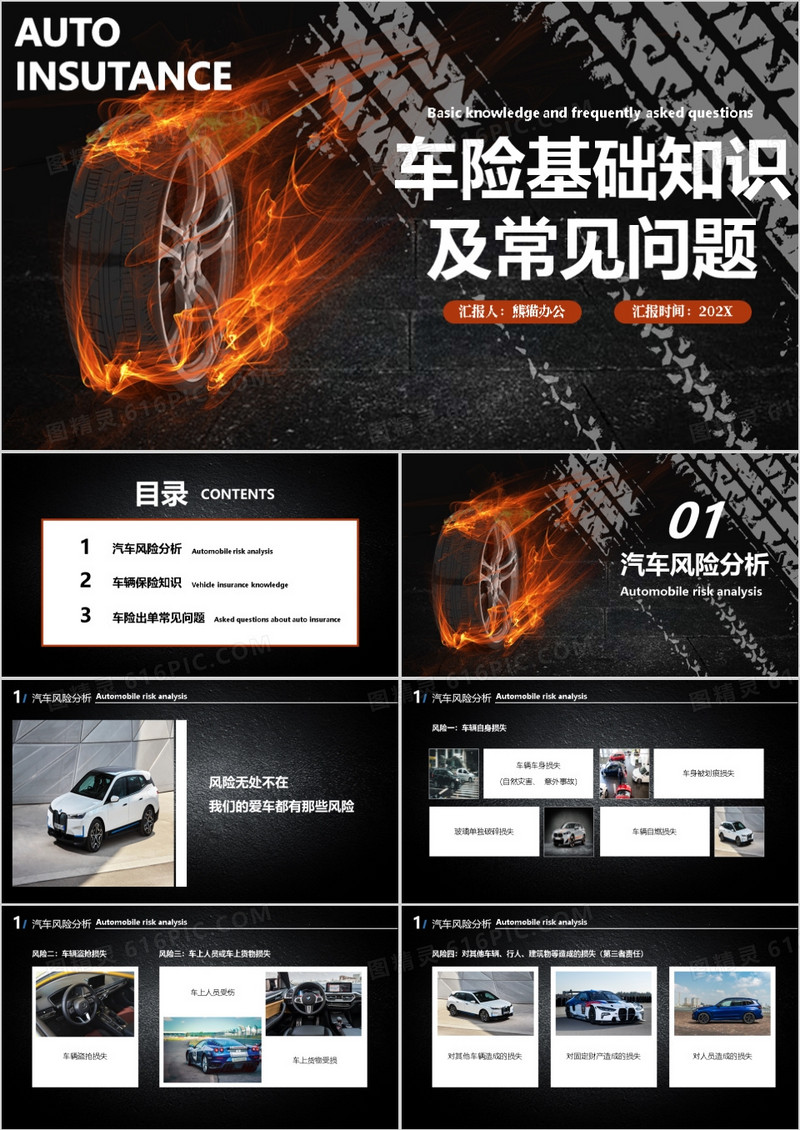 车险基础知识及常见问题PPT模板
