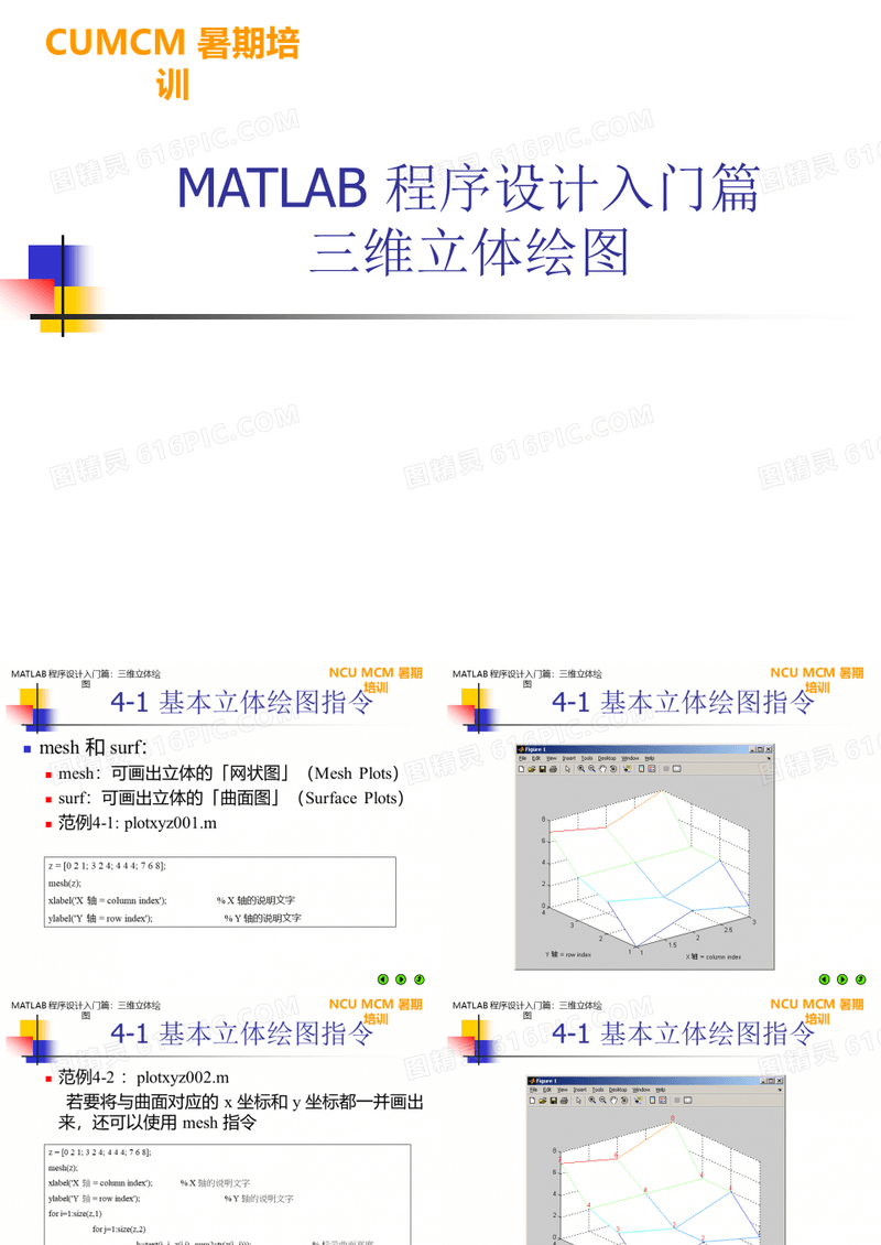 matlab  三维立体绘图