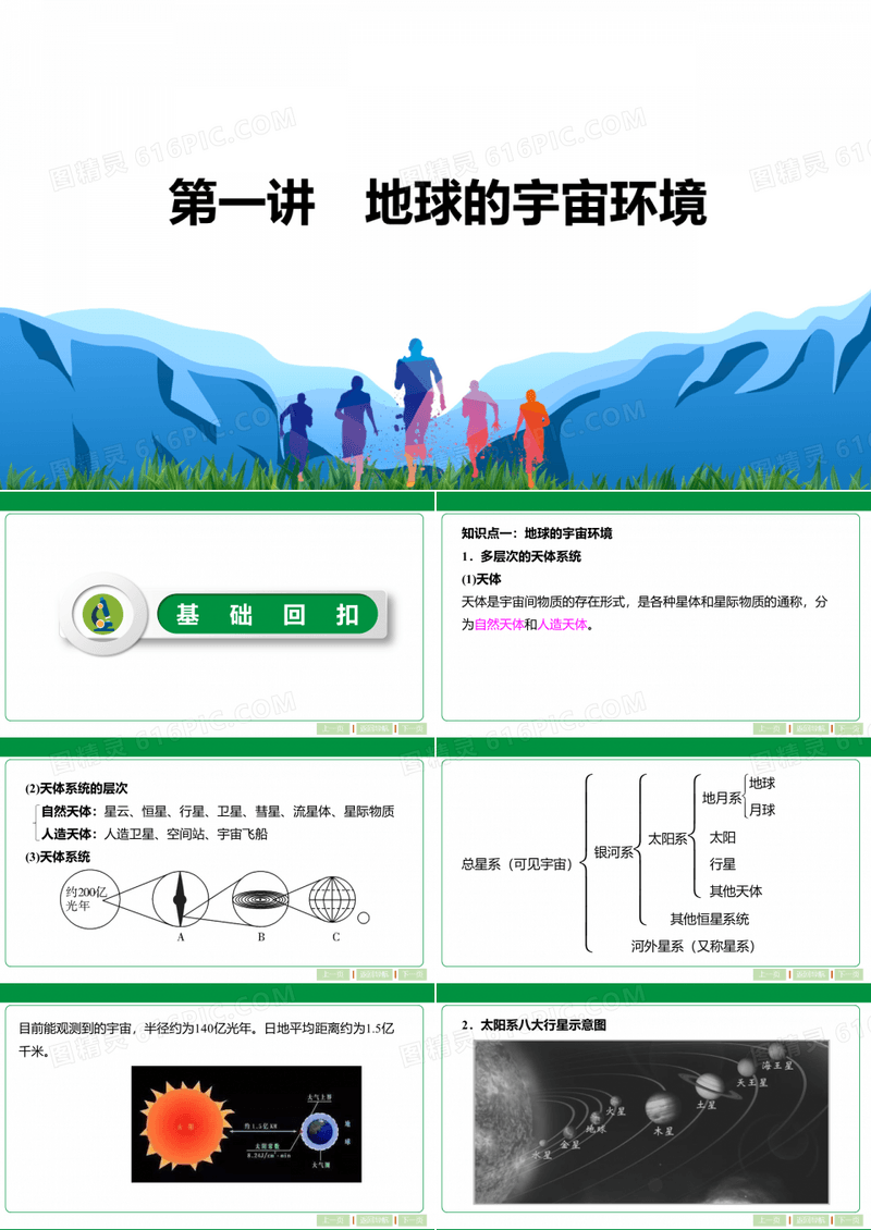 新高考地理一轮复习自然地理-第一讲地球的宇宙环境课件