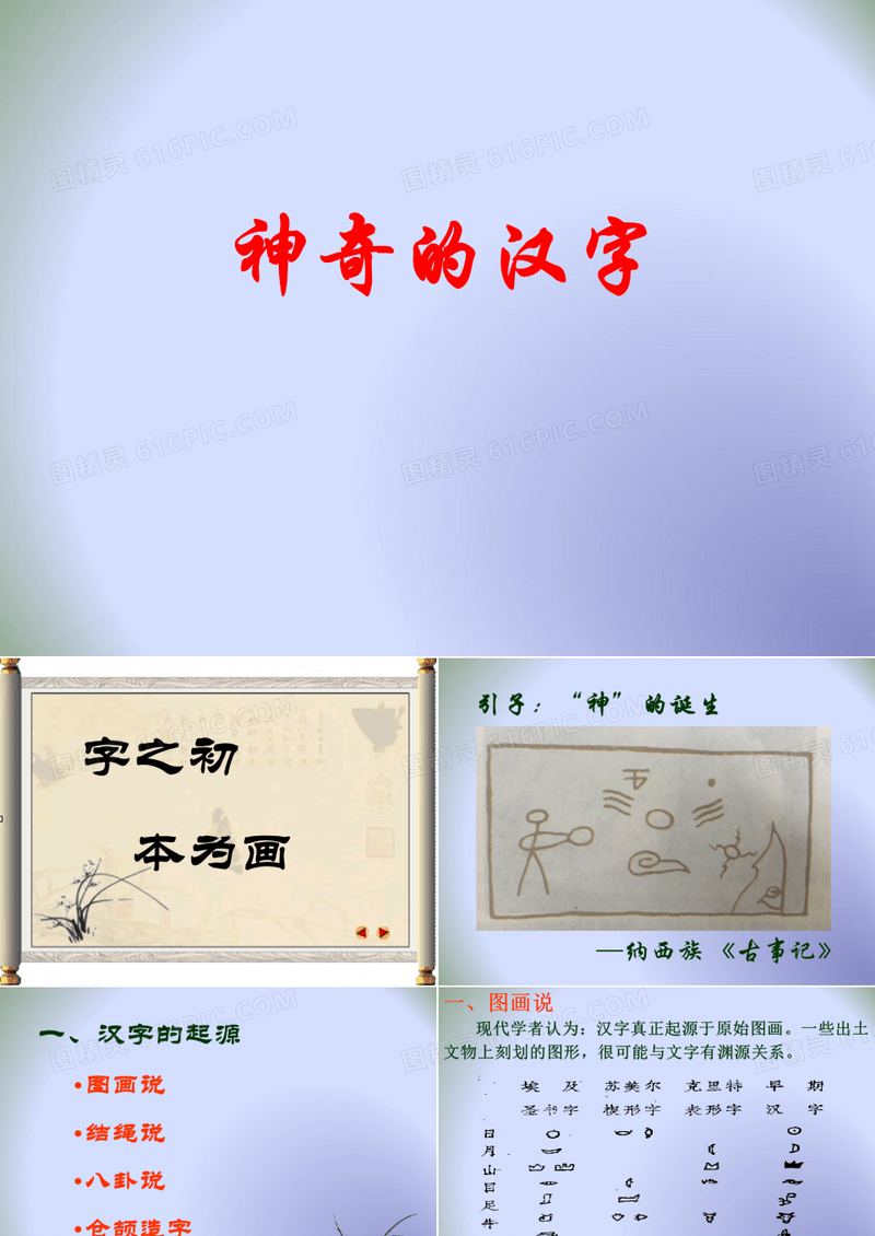 人教版高中语文选修“语言文字应用”第三课第1节《字之初,本为画——汉字的起源》 课件(共41张PPT)
